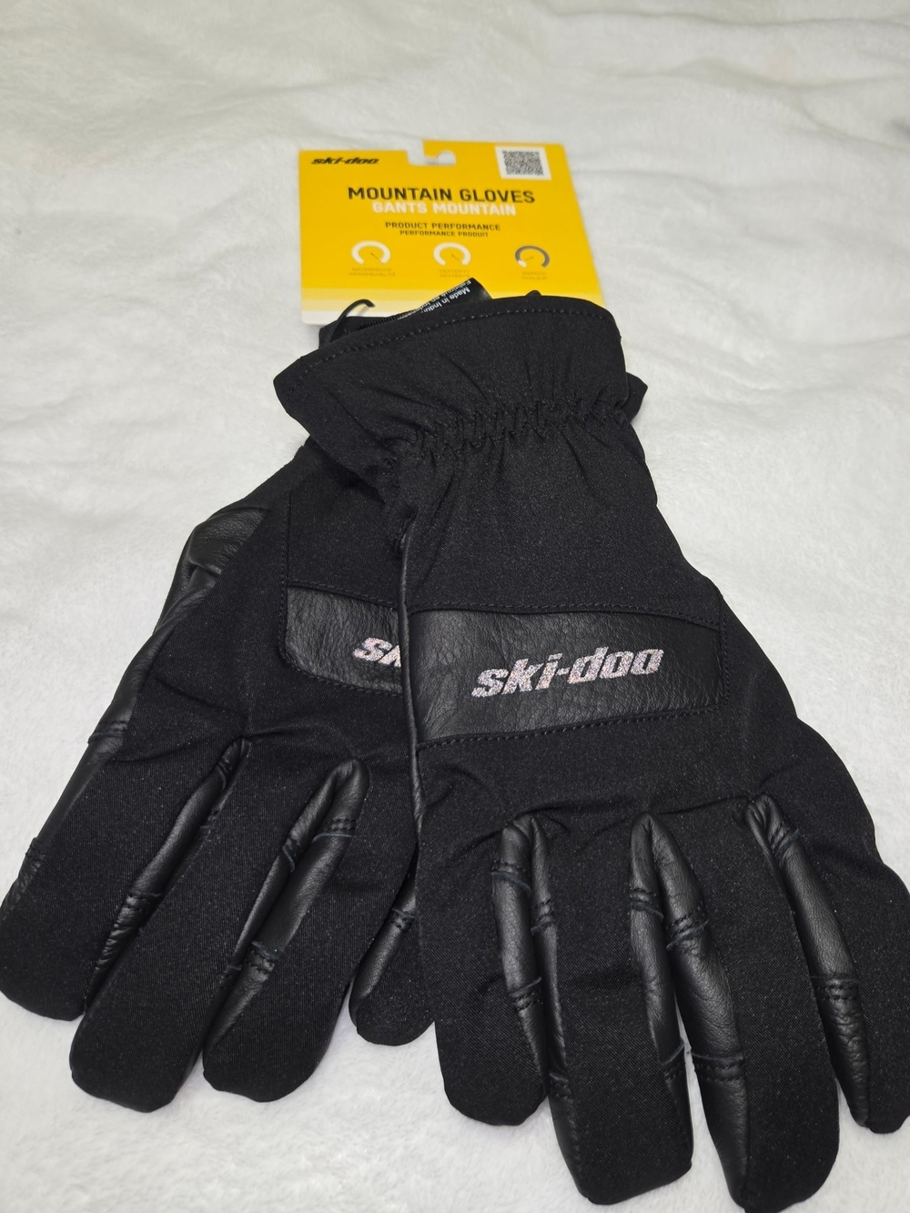 Ski-Doo Mountain Gloves Men’s Large Black 4463640990 Waterproof NWT